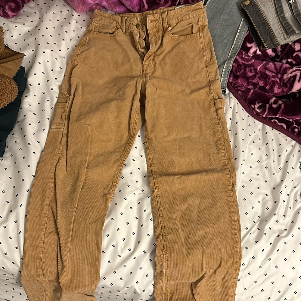 Brown, pants, size 4
